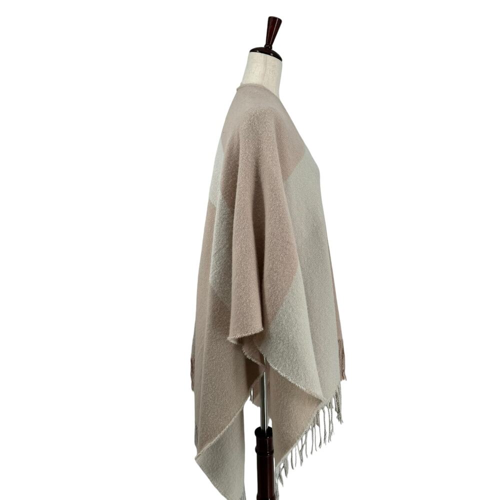 Soia And Kyo Color Block Fringe Wrap Sweater One … - image 2